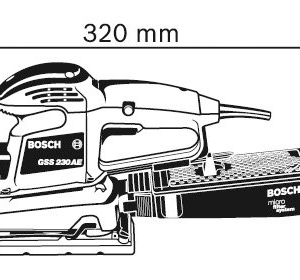 Bosch GSS 230 AE Professional Titreşimli Zımpara Makinesi